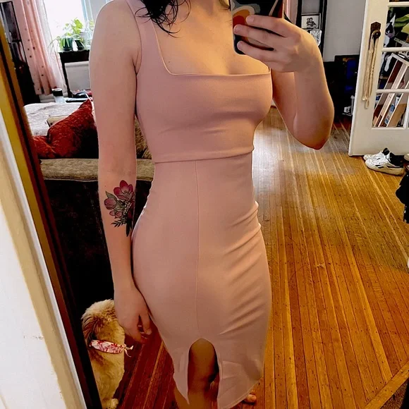 Nasty Gal | Dresses | Nasty Gal Squarin To Go Midi Dress | Poshmark